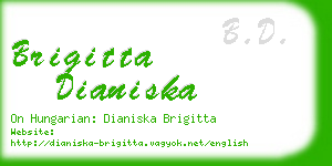 brigitta dianiska business card